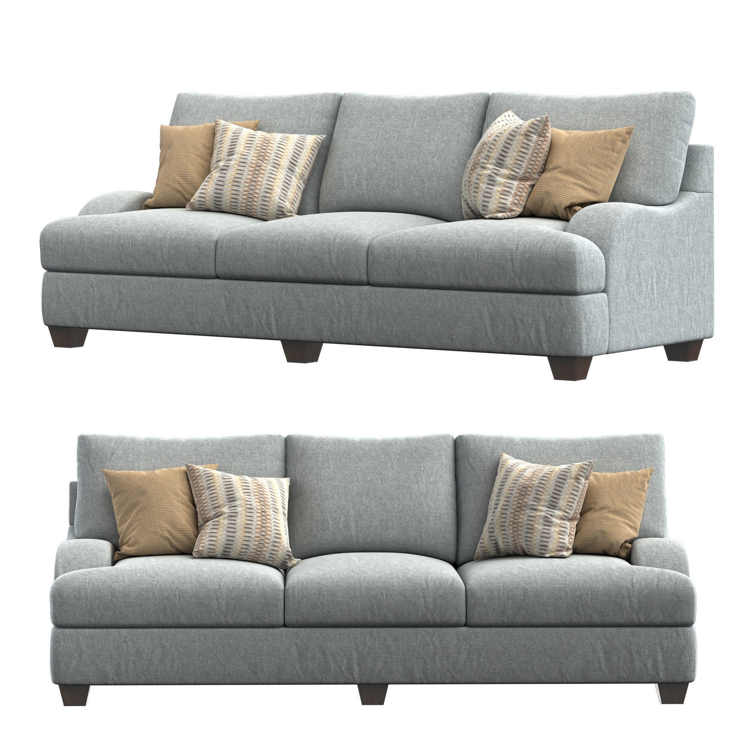 Sierra Foam Sofa 3D model_1