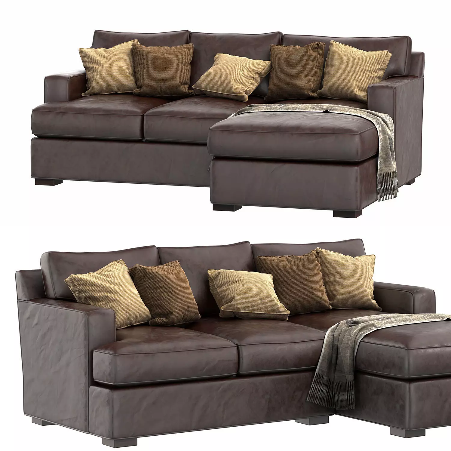 Dune Queen Sleeper Sofa 3D model_0