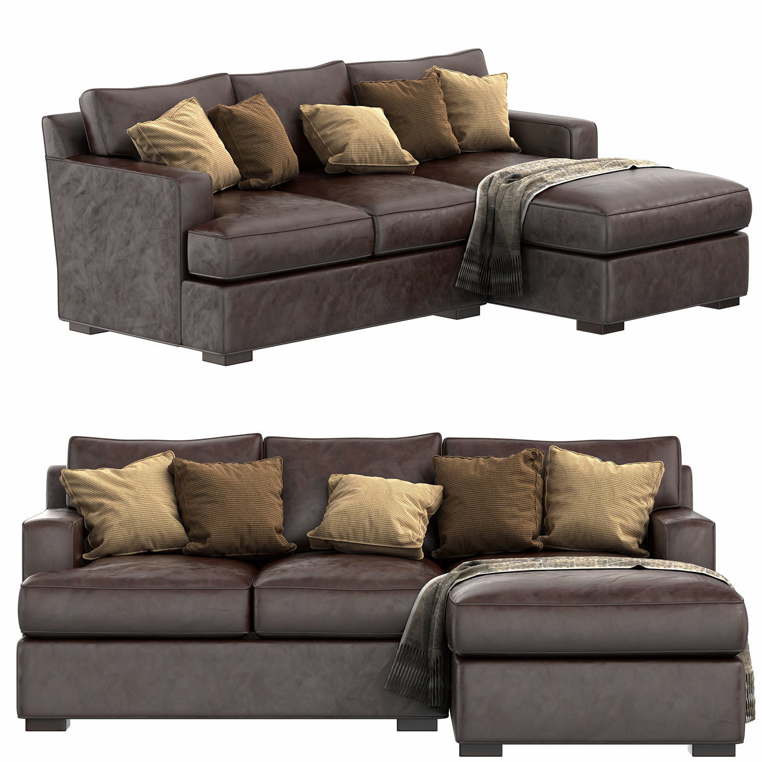 Dune Queen Sleeper Sofa 3D model_1