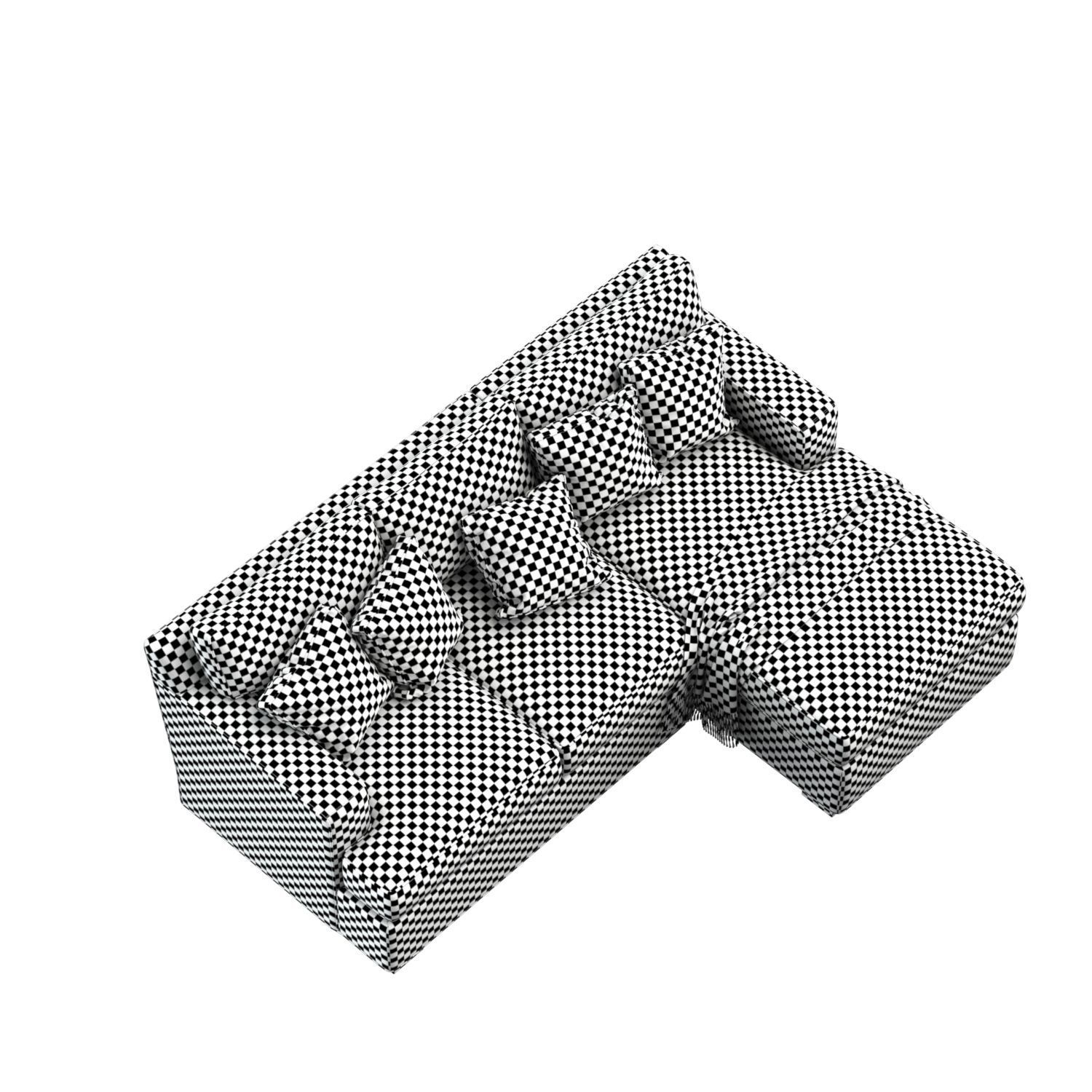 Dune Queen Sleeper Sofa 3D model_5