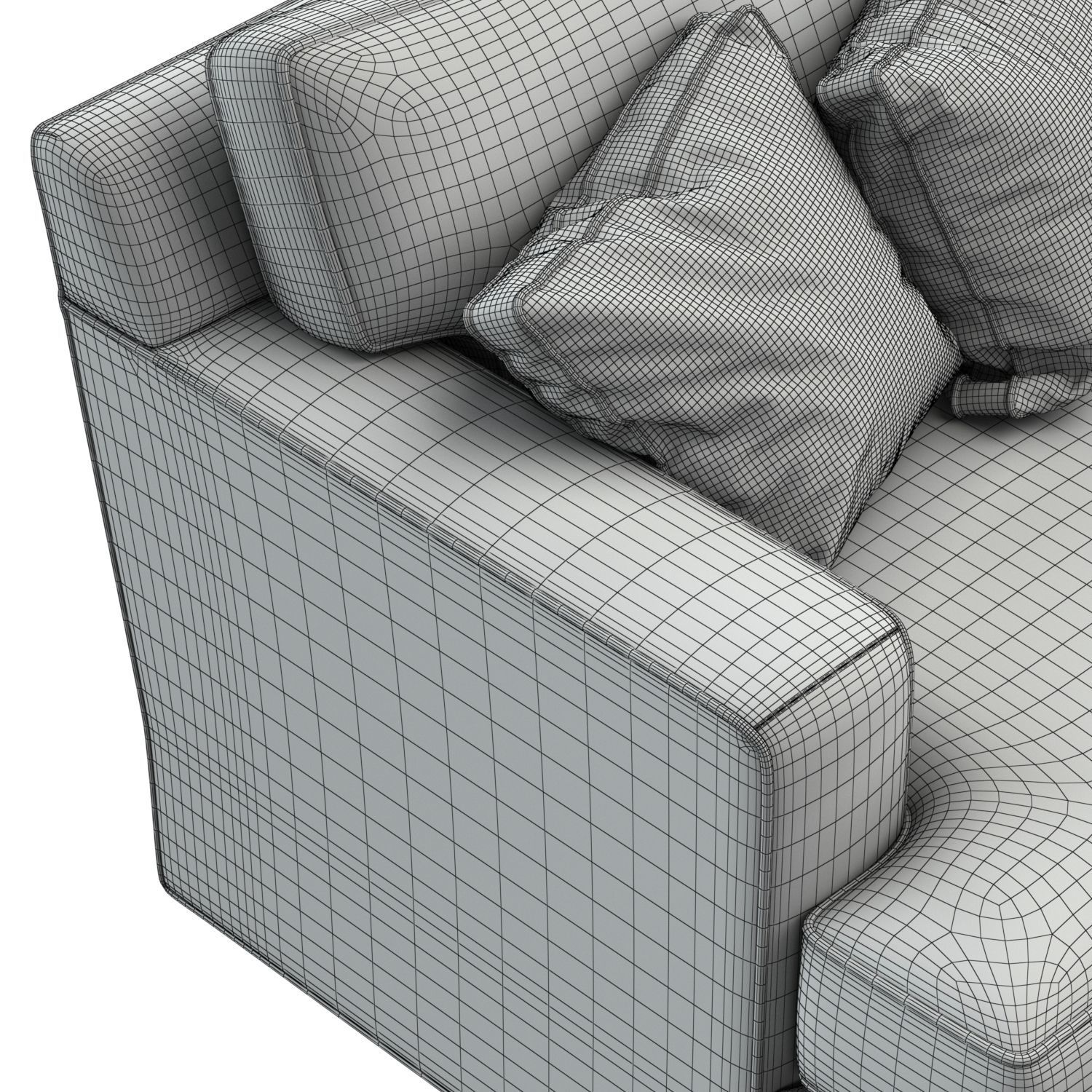 Dune Queen Sleeper Sofa 3D model_6