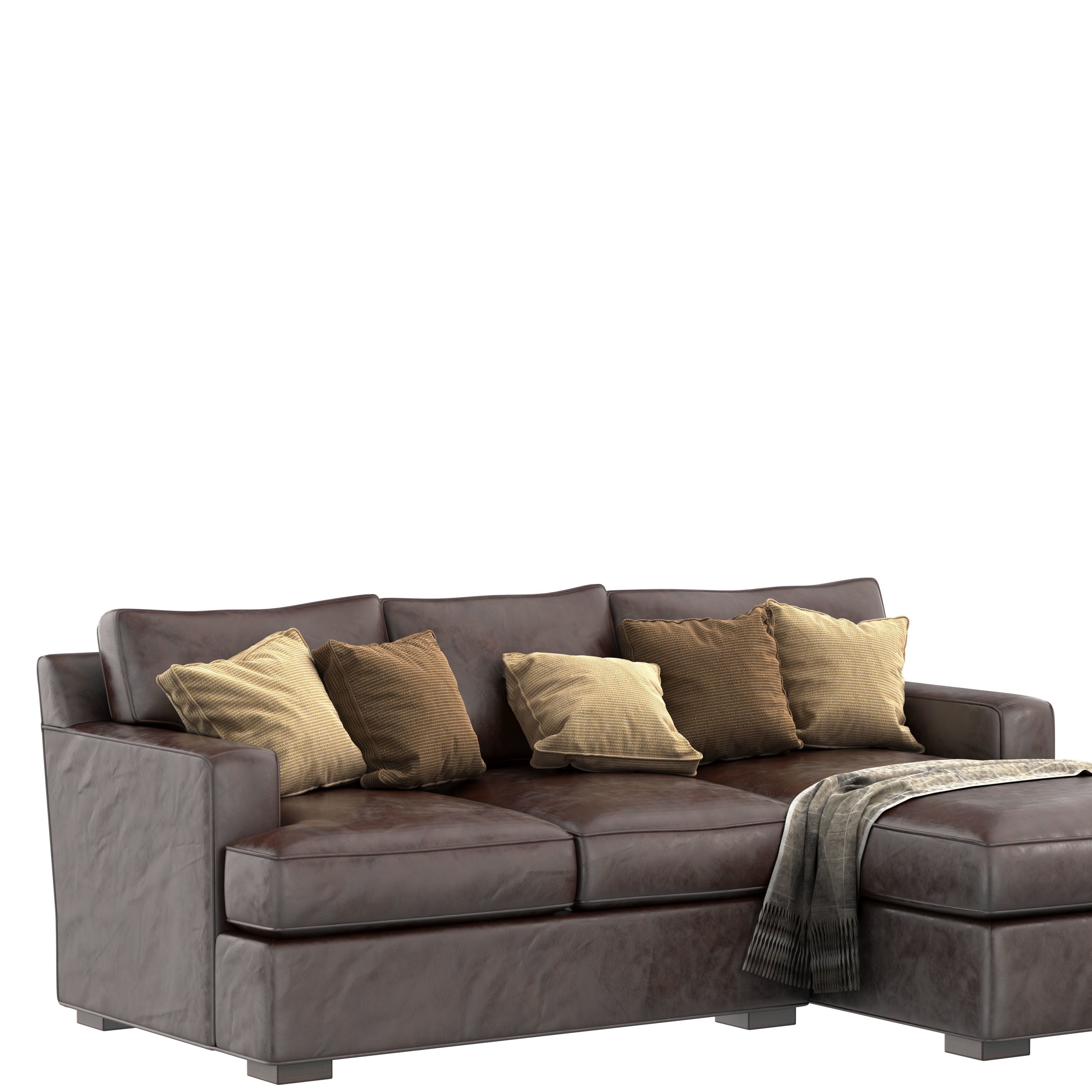 Dune Queen Sleeper Sofa 3D model_3
