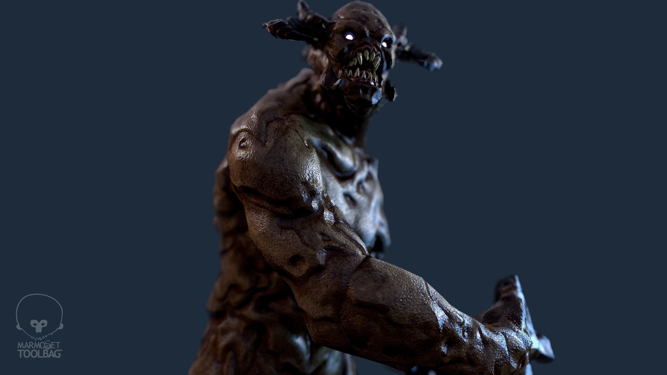 Alpha Demon - Game Ready Low-poly 3D model_15