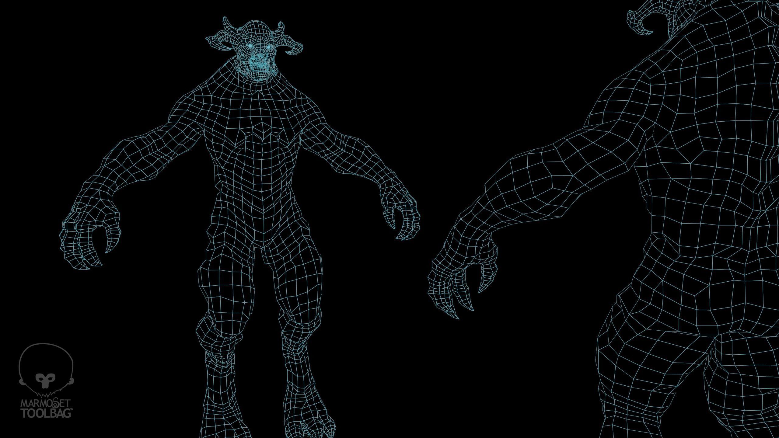 Alpha Demon - Game Ready Low-poly 3D model_7