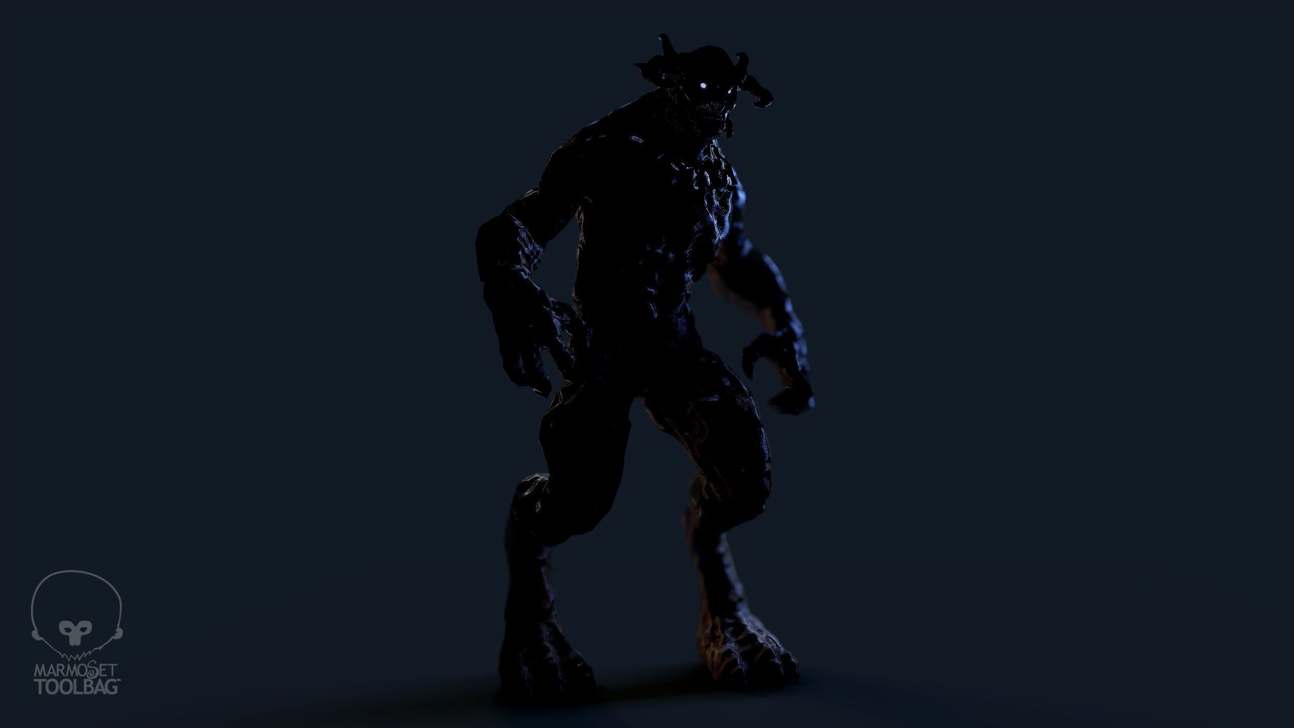 Alpha Demon - Game Ready Low-poly 3D model_17