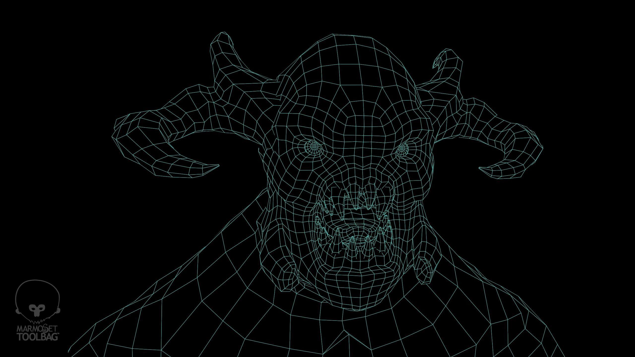 Alpha Demon - Game Ready Low-poly 3D model_6