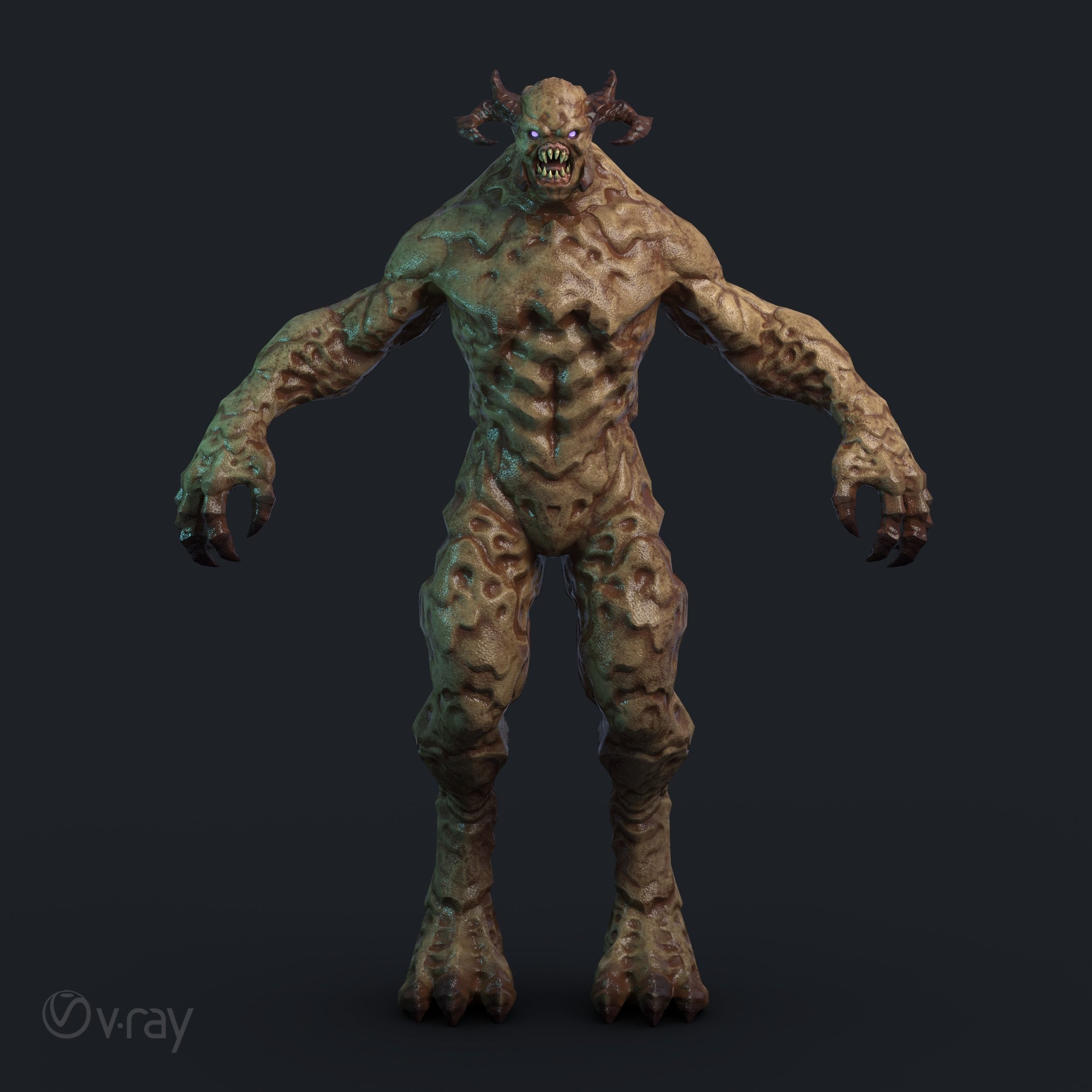 Alpha Demon - Game Ready Low-poly 3D model_27