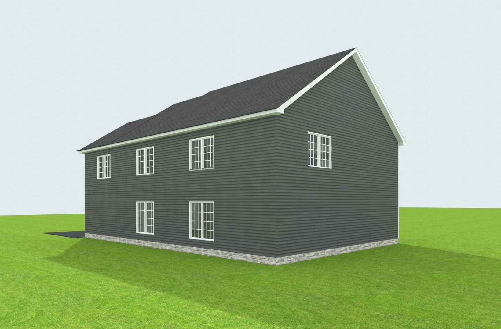 Cape Cod House 11 3D model_6