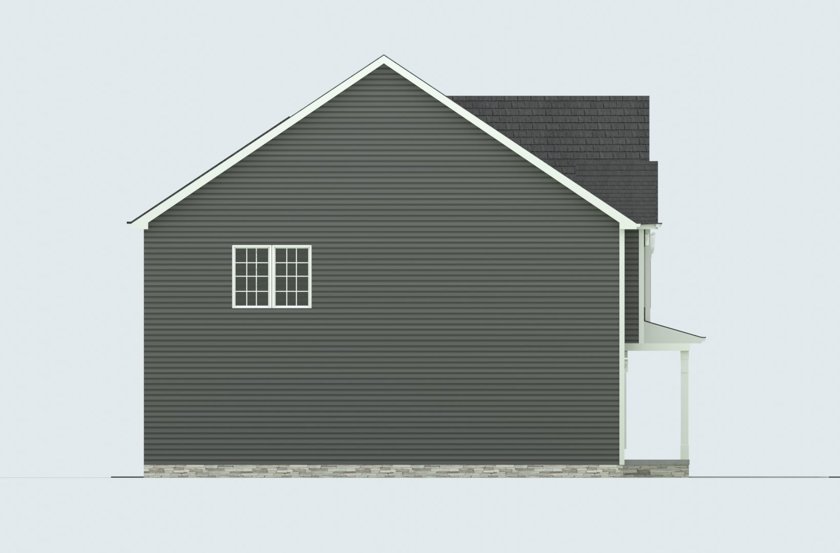 Cape Cod House 11 3D model_9