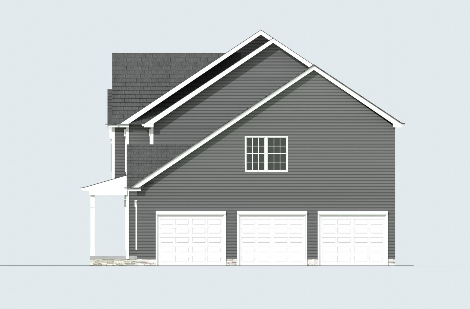 Cape Cod House 11 3D model_3