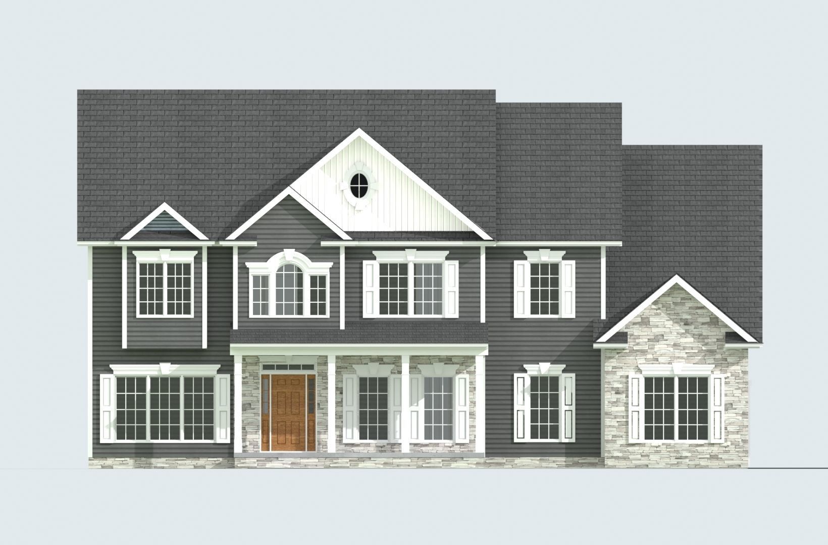 Cape Cod House 11 3D model_2