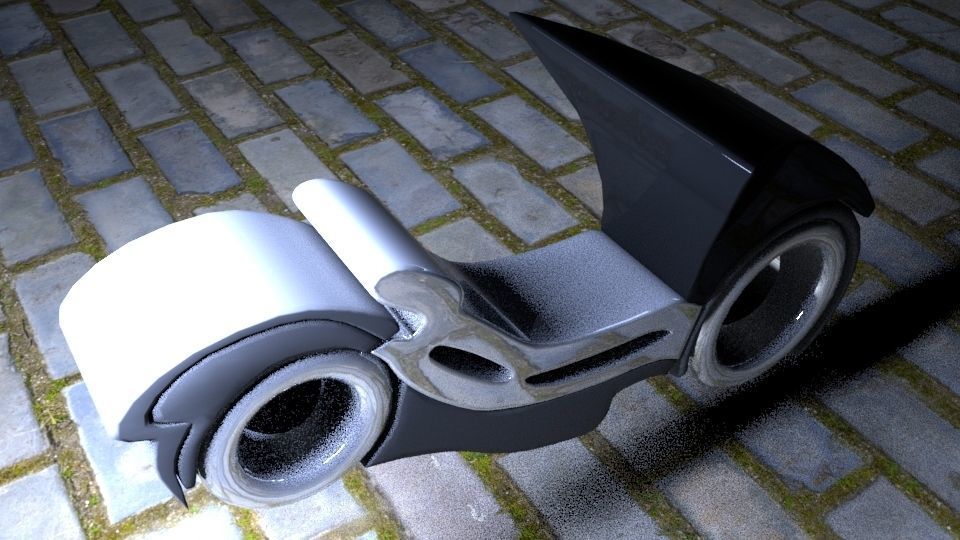 SciFi Vehicles Low-poly 3D model_9