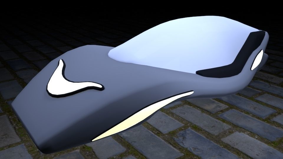 SciFi Vehicles Low-poly 3D model_10