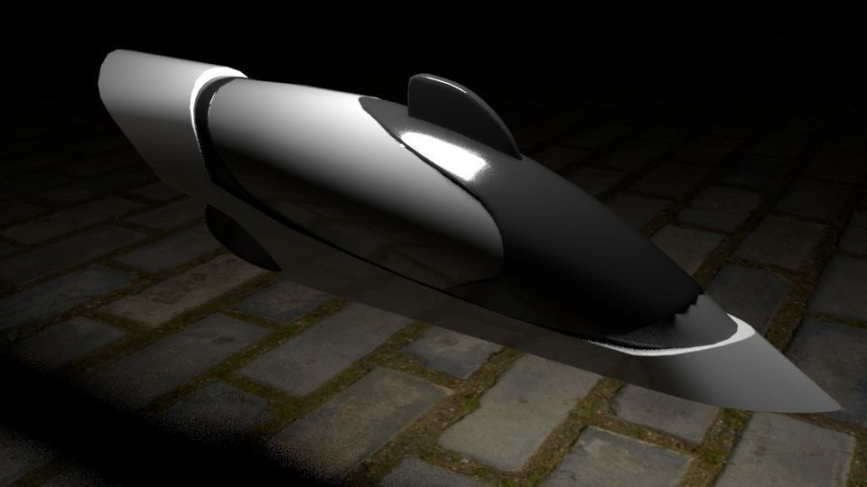 SciFi Vehicles Low-poly 3D model_4