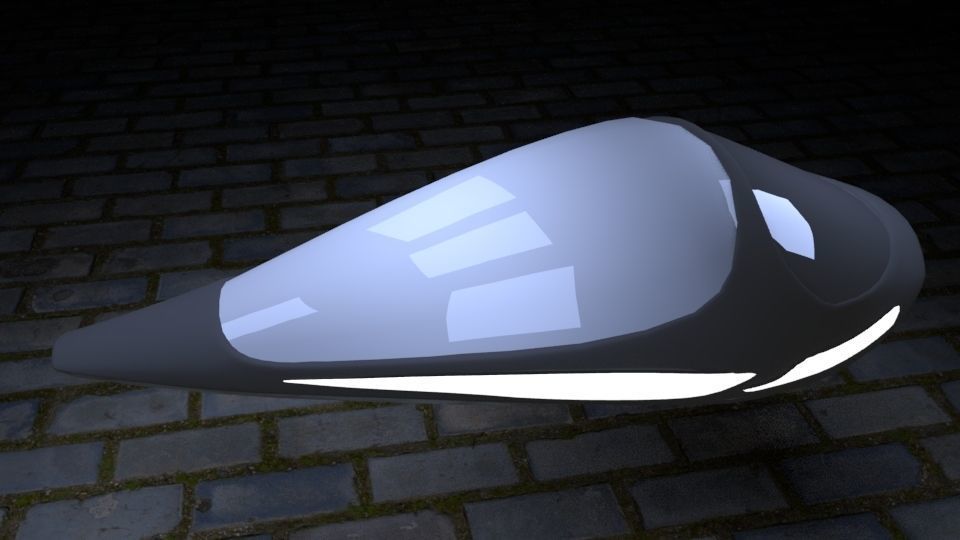 SciFi Vehicles Low-poly 3D model_14