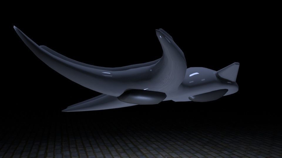 SciFi Vehicles Low-poly 3D model_13