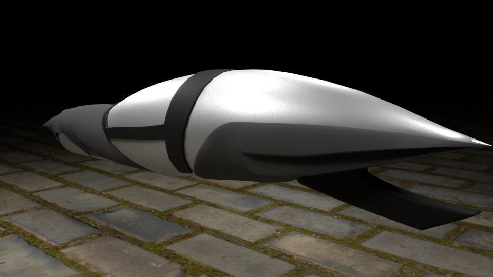 SciFi Vehicles Low-poly 3D model_7