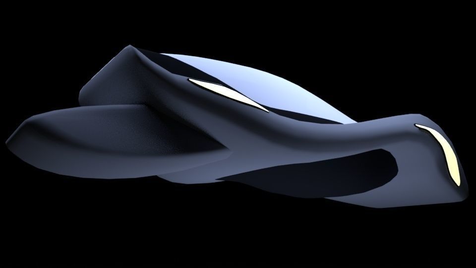 SciFi Vehicles Low-poly 3D model_11