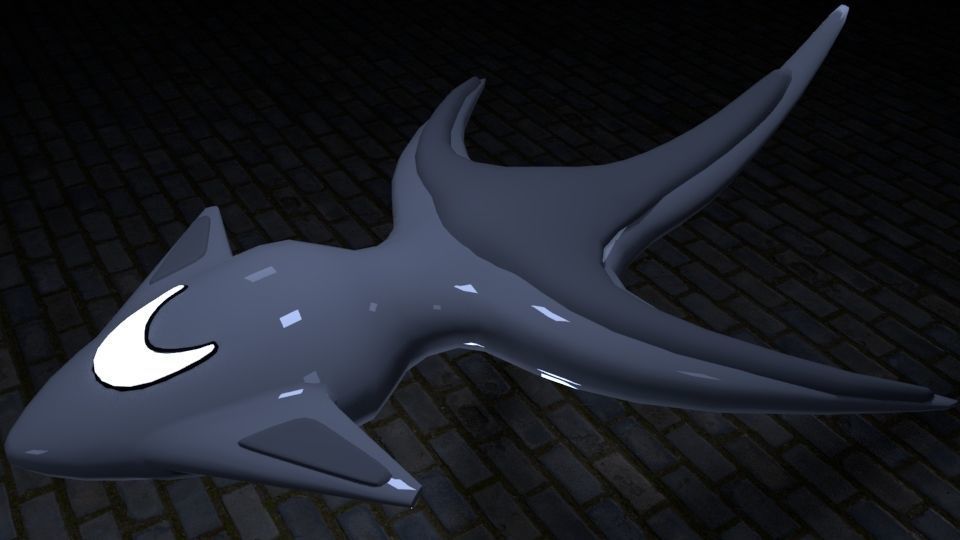 SciFi Vehicles Low-poly 3D model_12