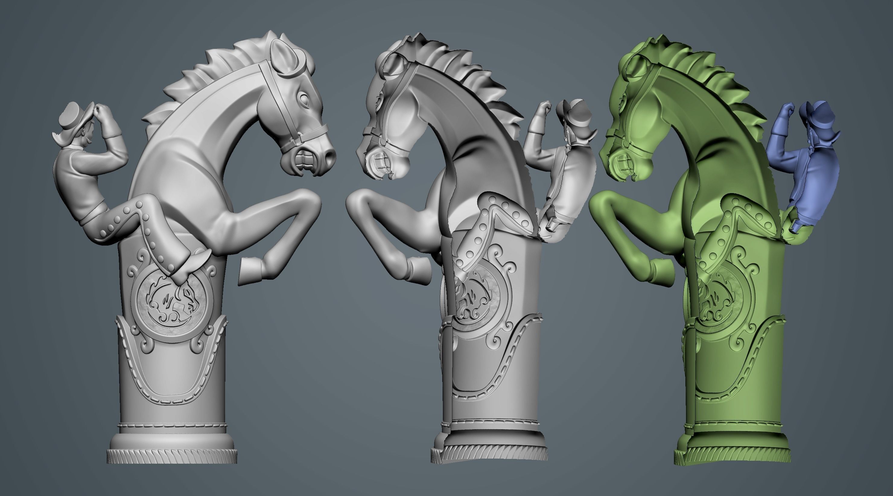 Bucking Bronco 3D print model_17