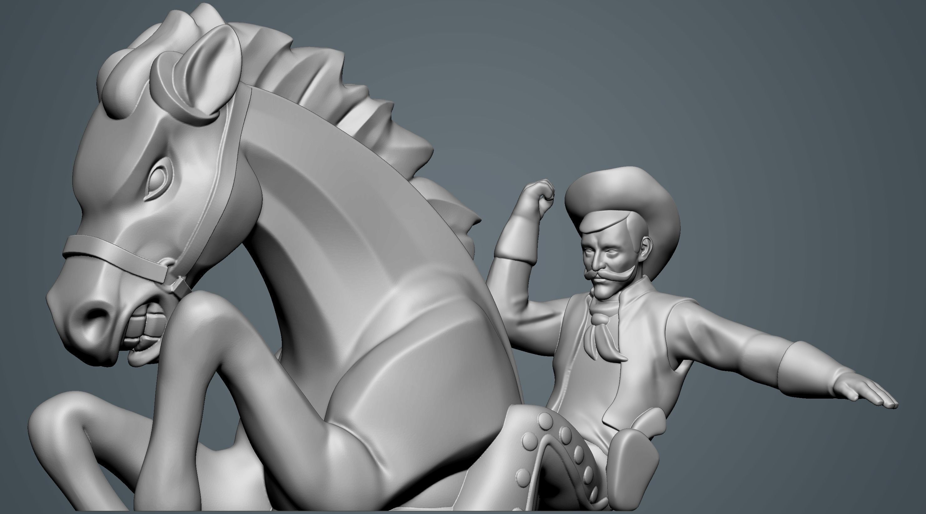 Bucking Bronco 3D print model_14