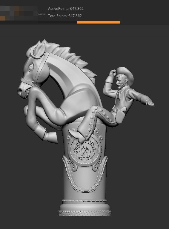 Bucking Bronco 3D print model_21