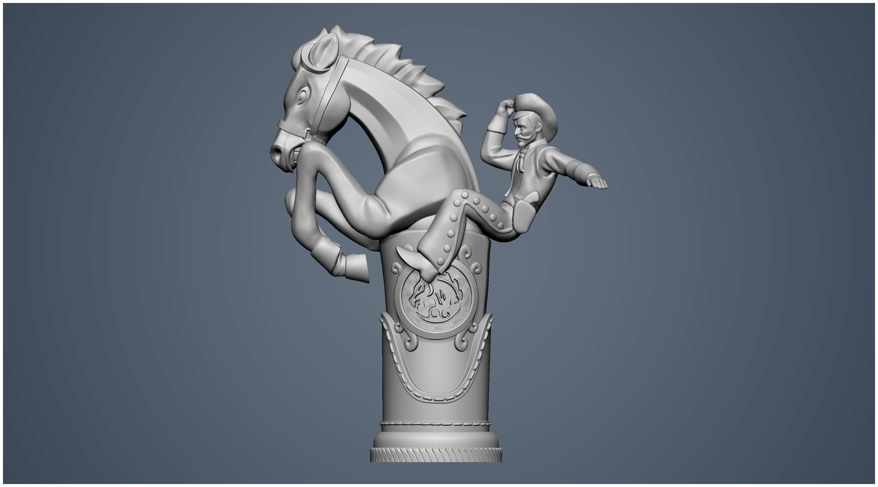 Bucking Bronco 3D print model_3