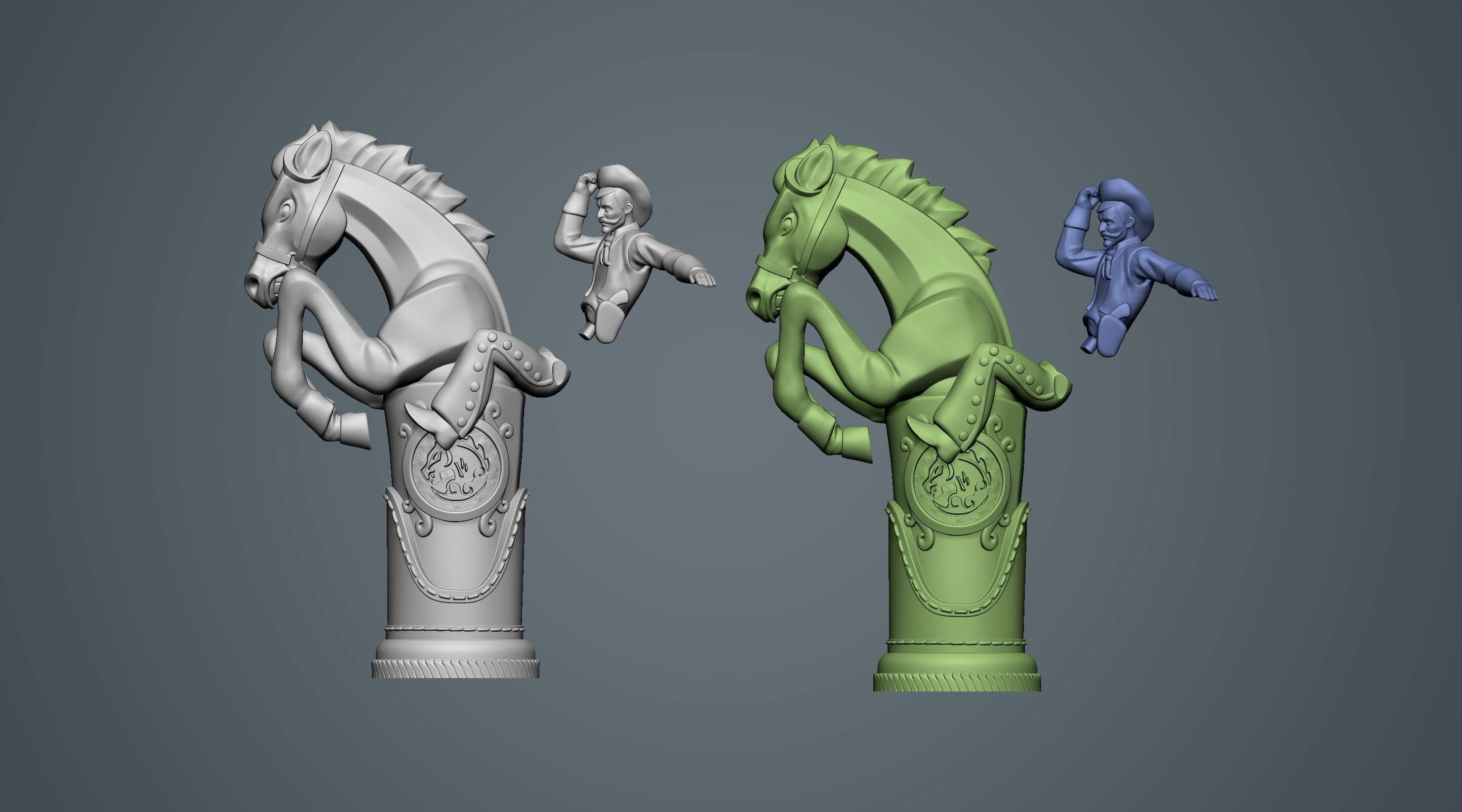 Bucking Bronco 3D print model_18