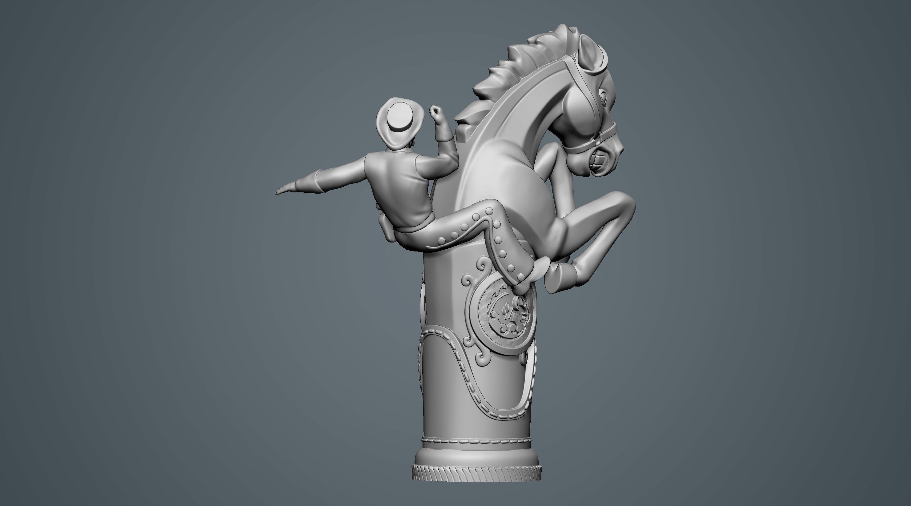 Bucking Bronco 3D print model_10