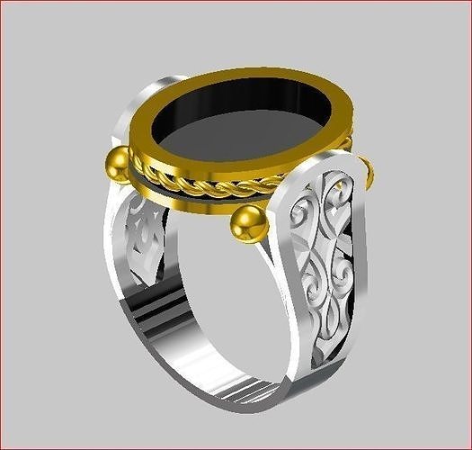 Men - Ring 3D print model