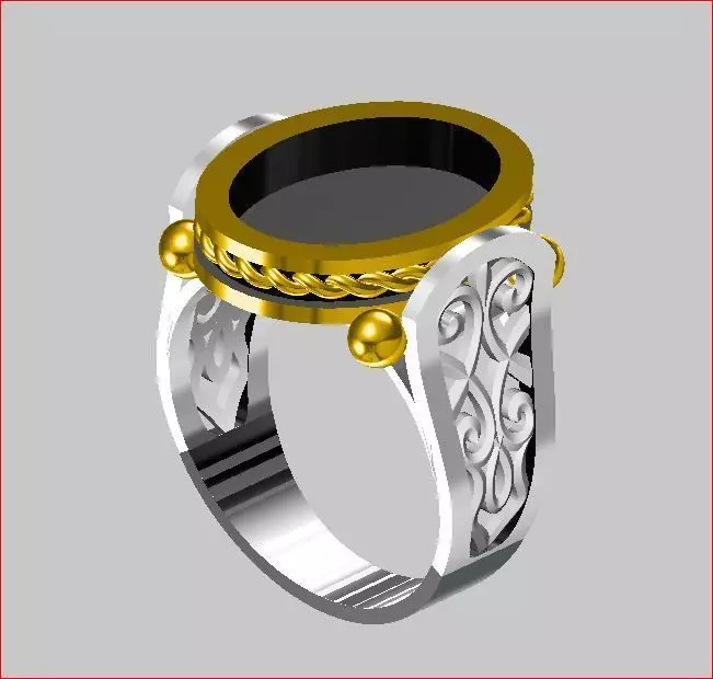 Men - Ring 3D print model_0
