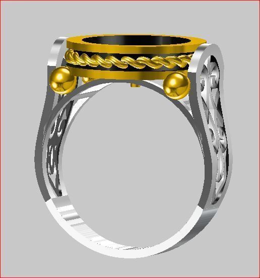 Men - Ring 3D print model_1