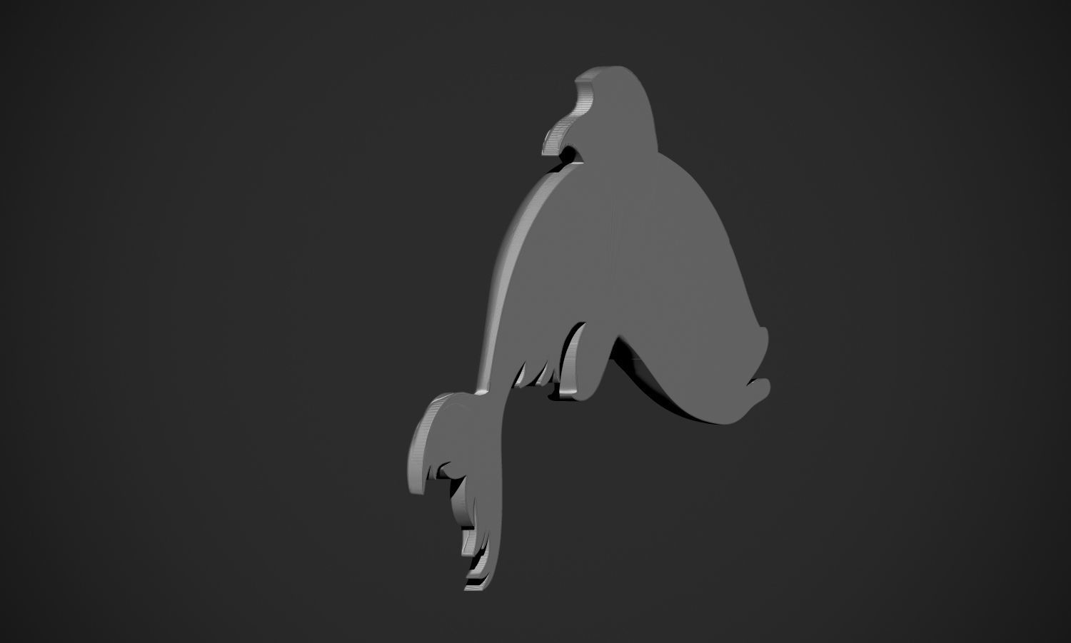 Fish Pendant or Relief 3D print model_16