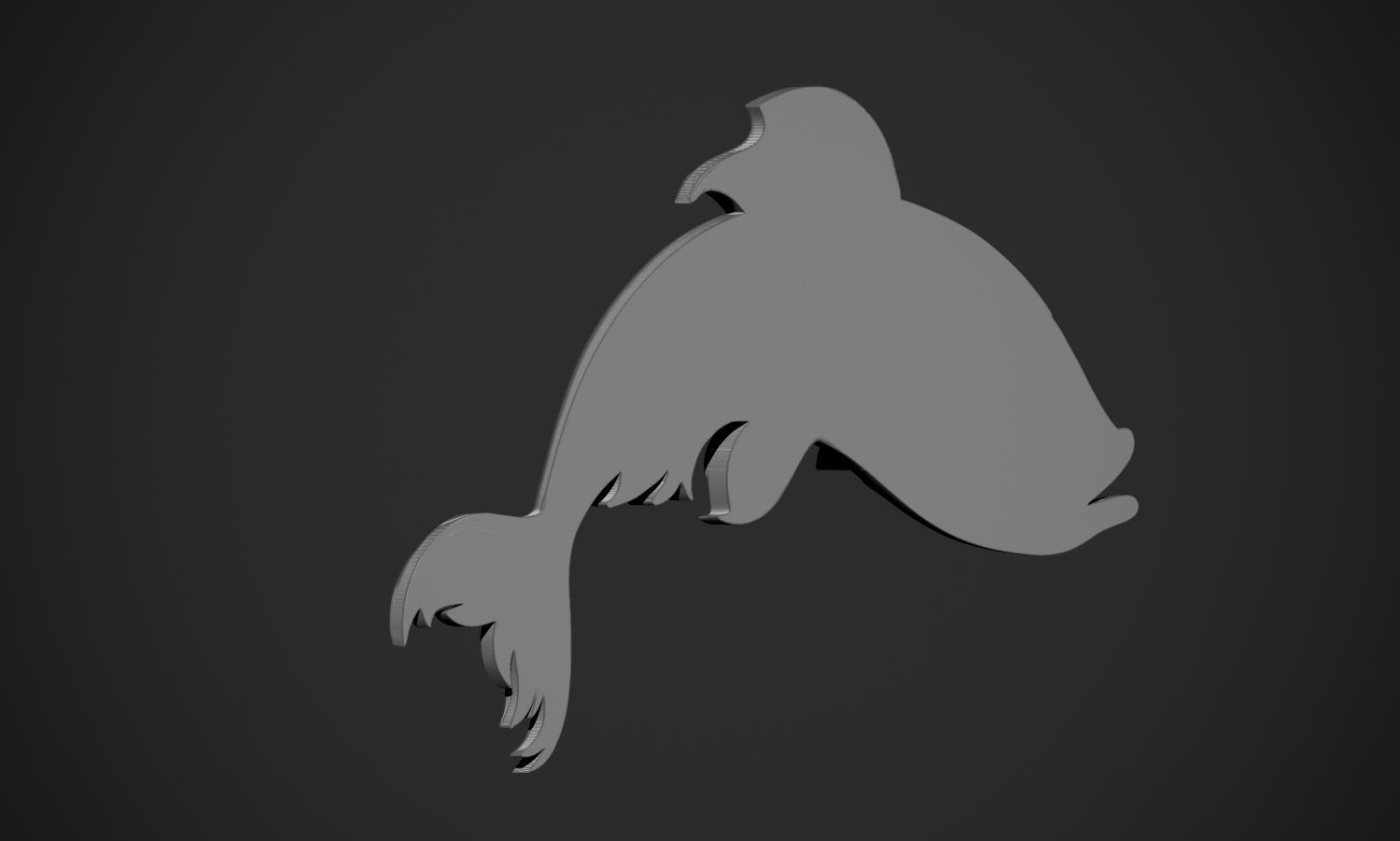 Fish Pendant or Relief 3D print model_15