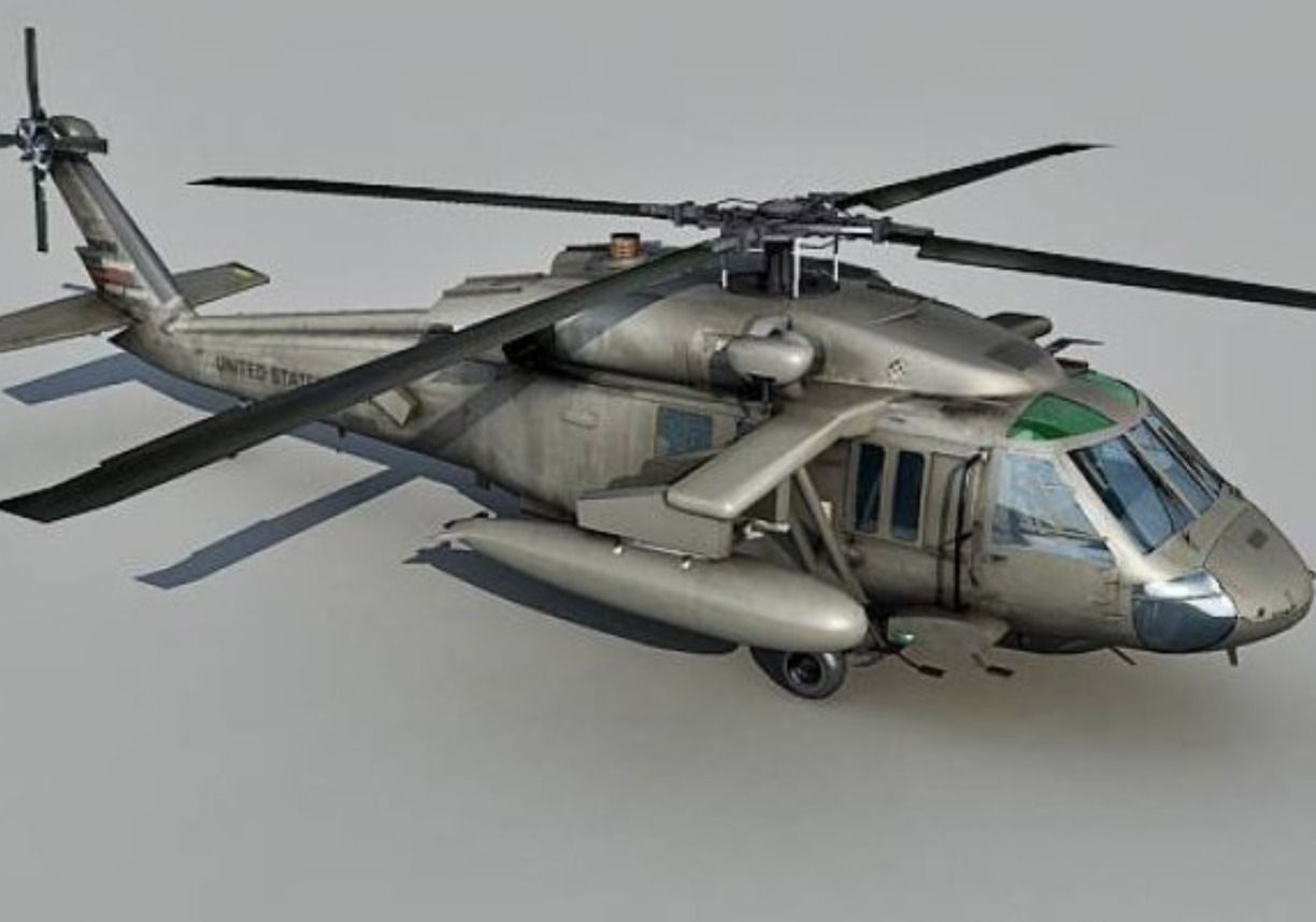 UH-60 Blackhawk Helicopter 3D model_2