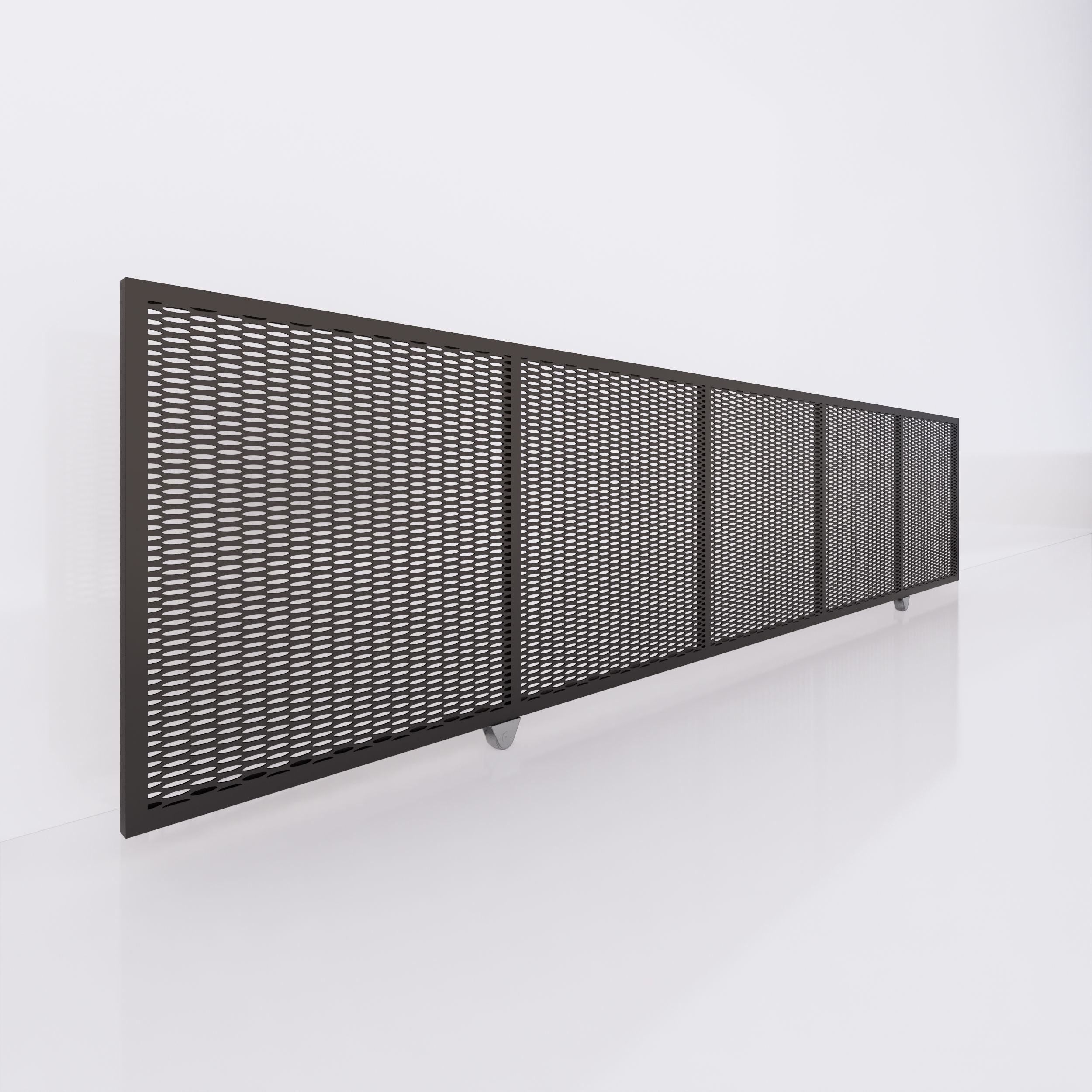 Sliding gate or door - Full parametric Revit Family 3D model_4