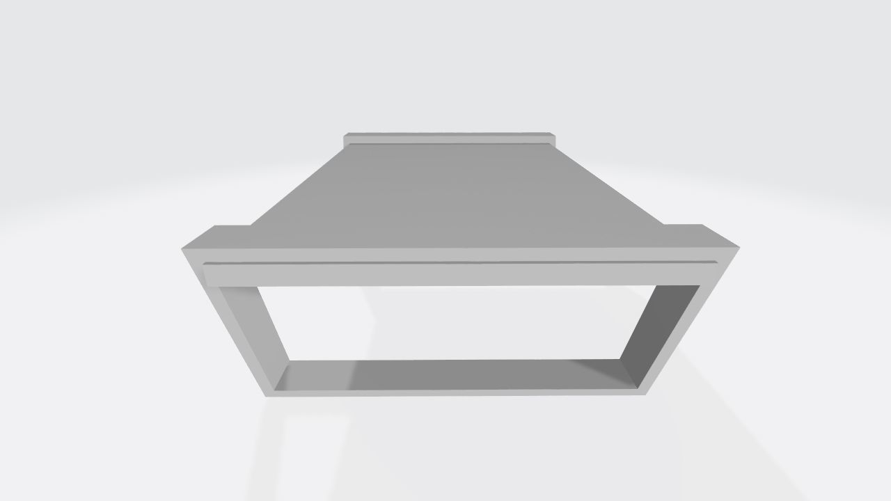 Club table 2 - Trapez Free low-poly 3D model_4