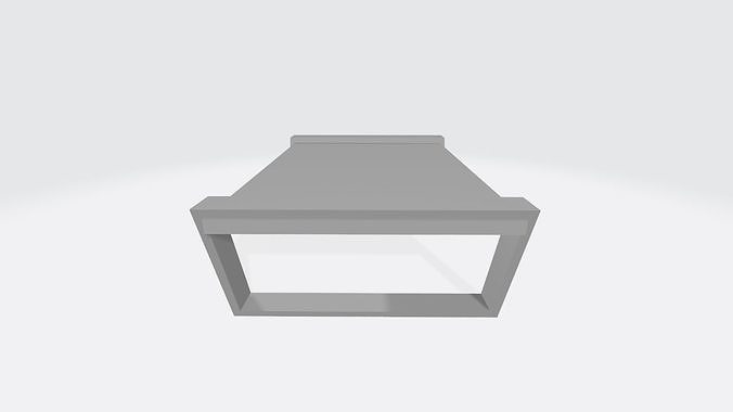 Club table 2 - Trapez Free low-poly 3D model