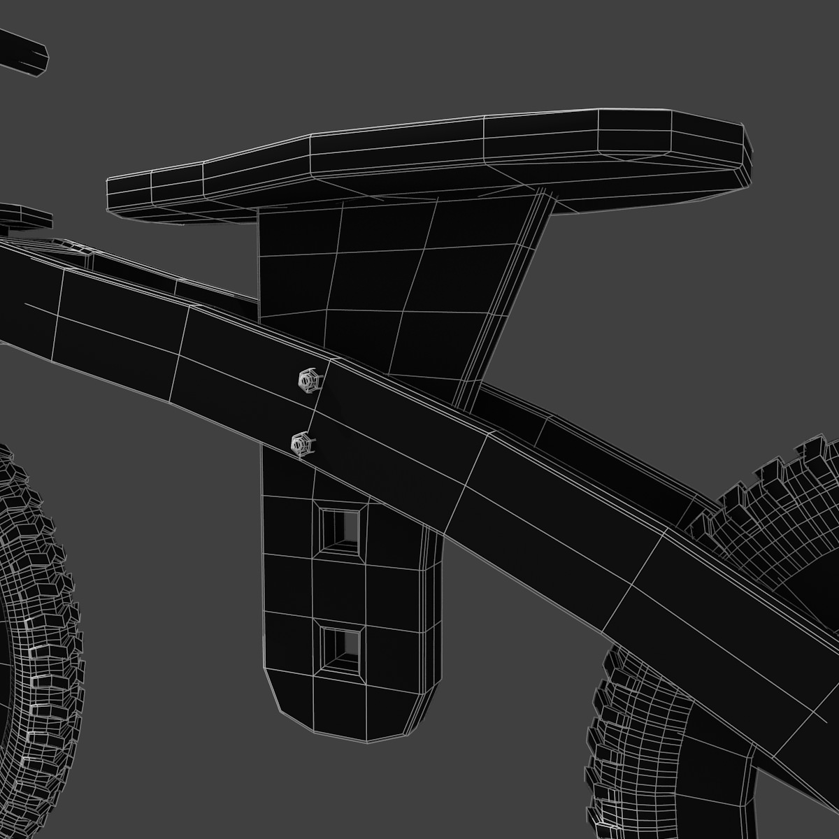 Kids Bicycle Free low-poly 3D model_12