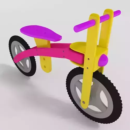 Kids Bicycle Free low-poly 3D model