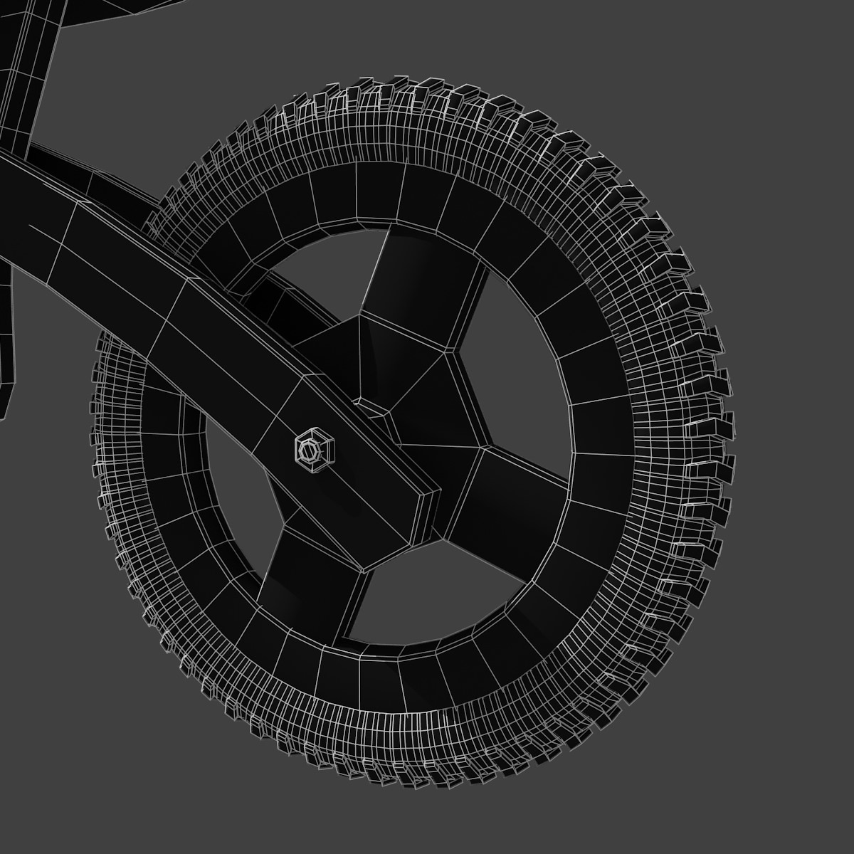 Kids Bicycle Free low-poly 3D model_13