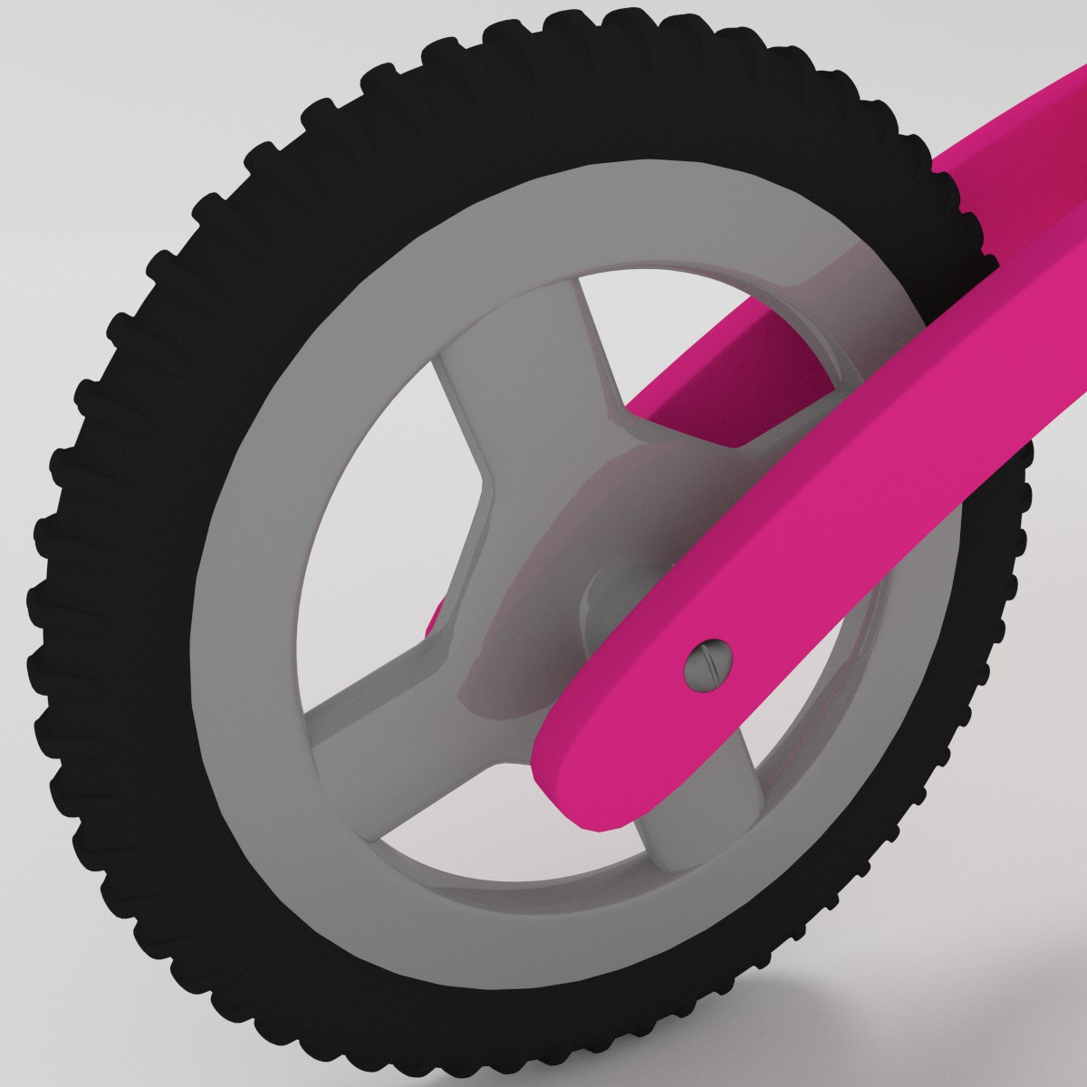 Kids Bicycle Free low-poly 3D model_6