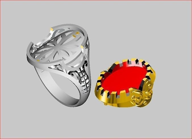 Men - Ring 3D print model