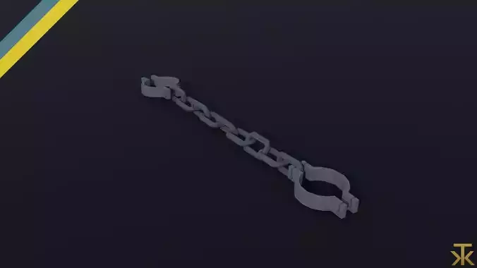 Cartoon shackles Polygonal Style