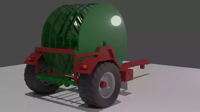 Low-poly Slurrykat Trailed Reeler 3D Model