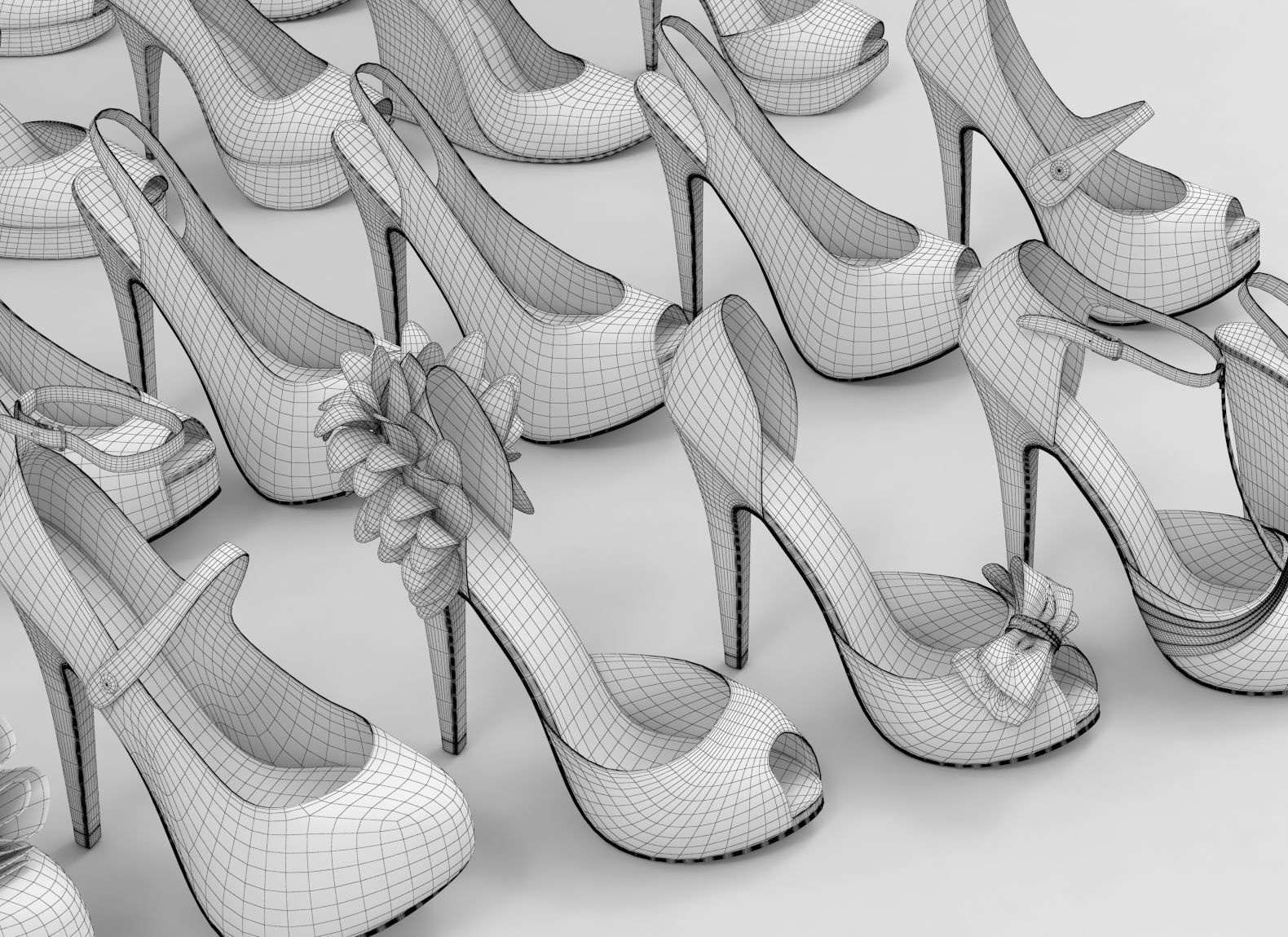Fashion Women Shoes fashion outfit collection vol1 3D model_9
