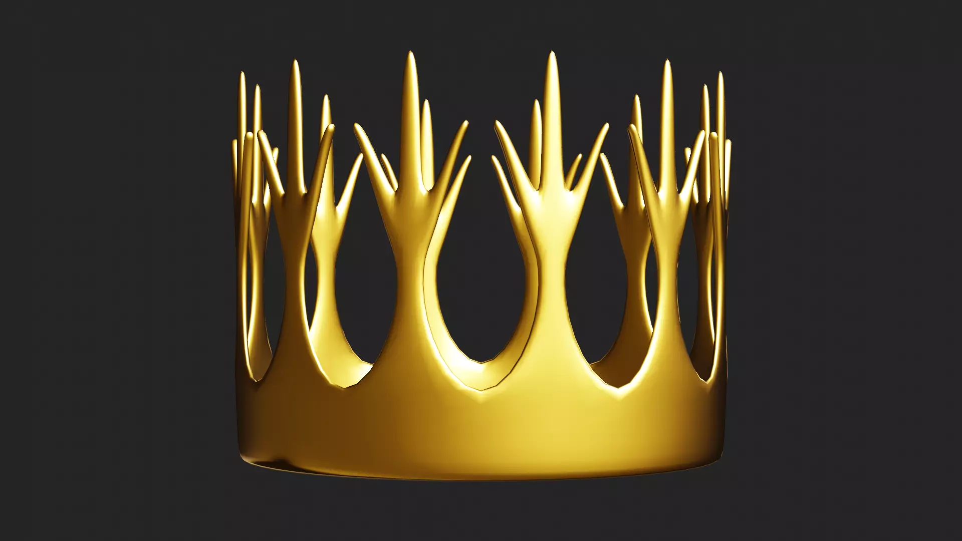 Gold Crown 3D model_0