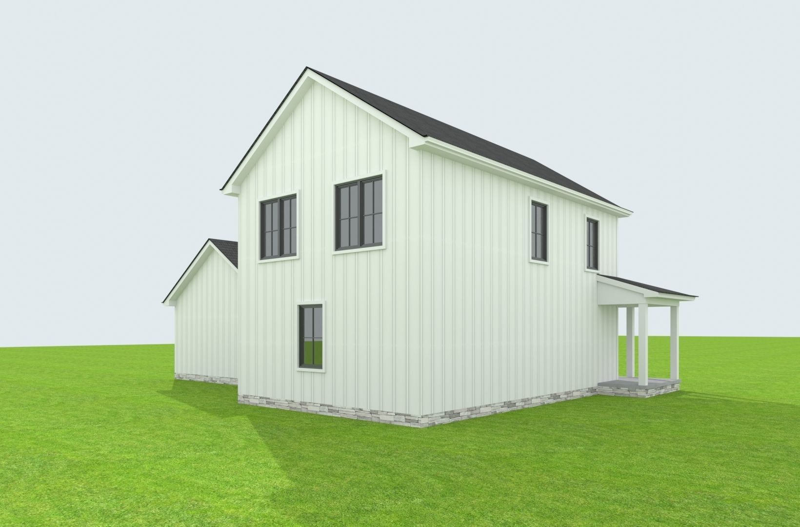 Cape Cod House 14 3D model_2