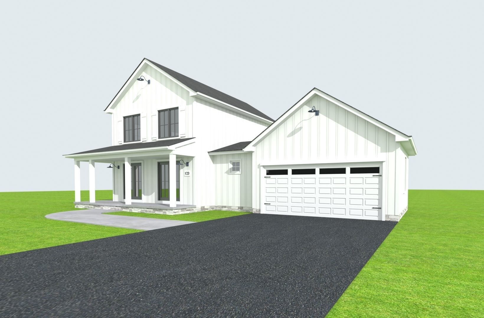 Cape Cod House 14 3D model_1