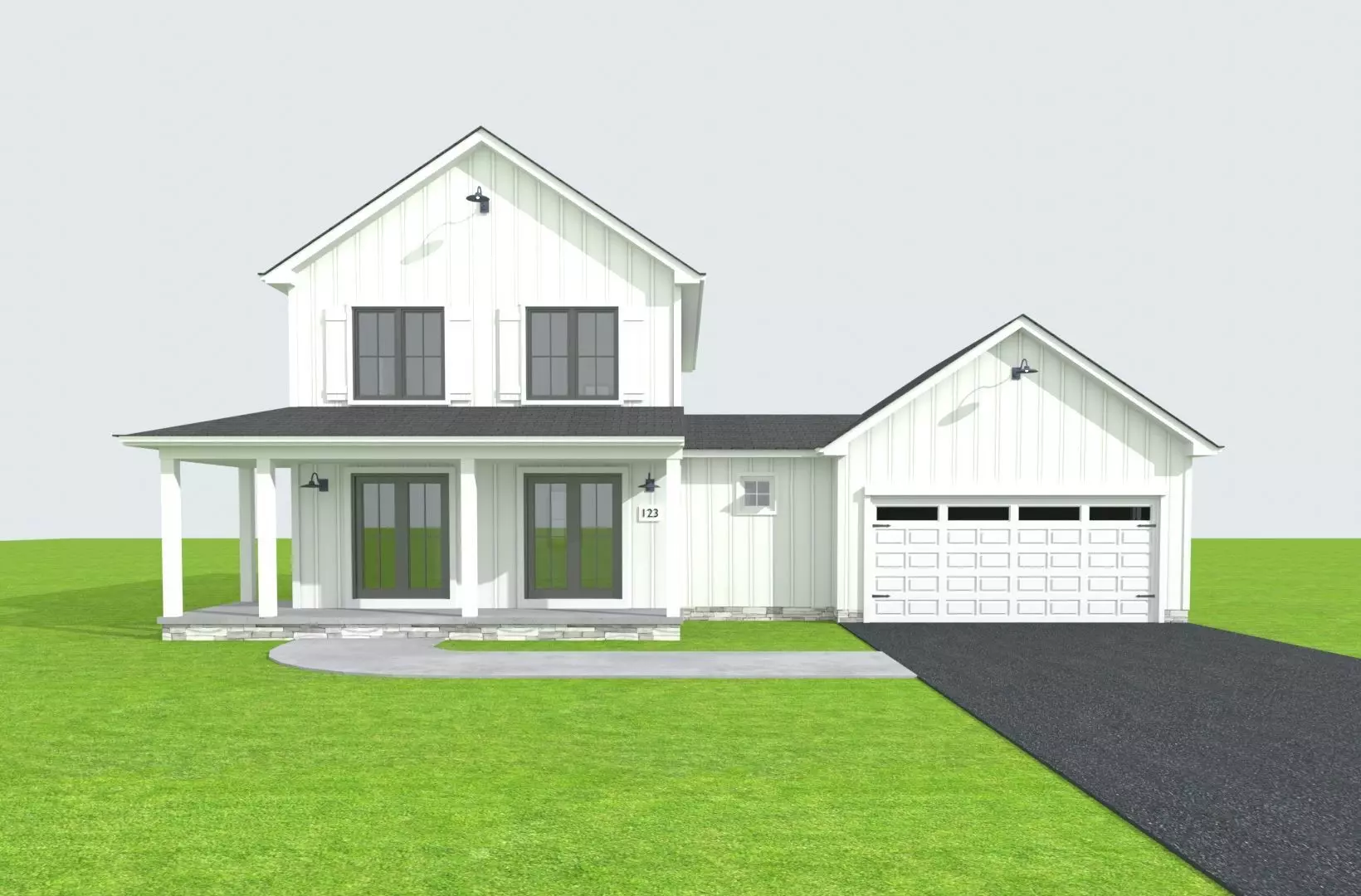 Cape Cod House 14 3D model_0